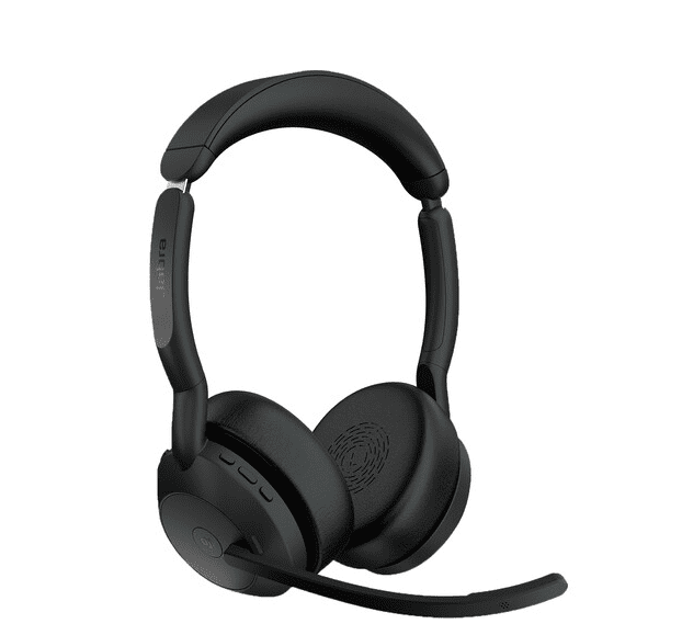 אוזניות אלחוטיות Jabra Evolve2 55 Link380c MS Stereo headset 25599-999-899