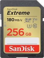 כרטיס זיכרון למצלמה SanDisk 256GB Extreme SDHC UHS-I Memory Card for DSLR and Mirrorless Cameras