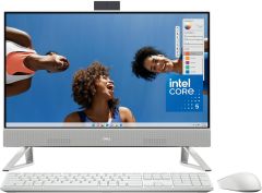 מחשב נייח דל Dell Inspiron 5430 AIO 24" FHD Touch, Core 5 120U, 16GB, 1TR SSD, Intel HD, Win 11 Pro, White - AI5430-5478