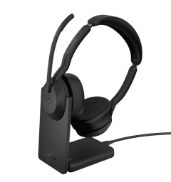 אוזניות אלחוטיות Jabra Evolve2 55 Link380c MS Stereo headset with Stand 25599-999-889